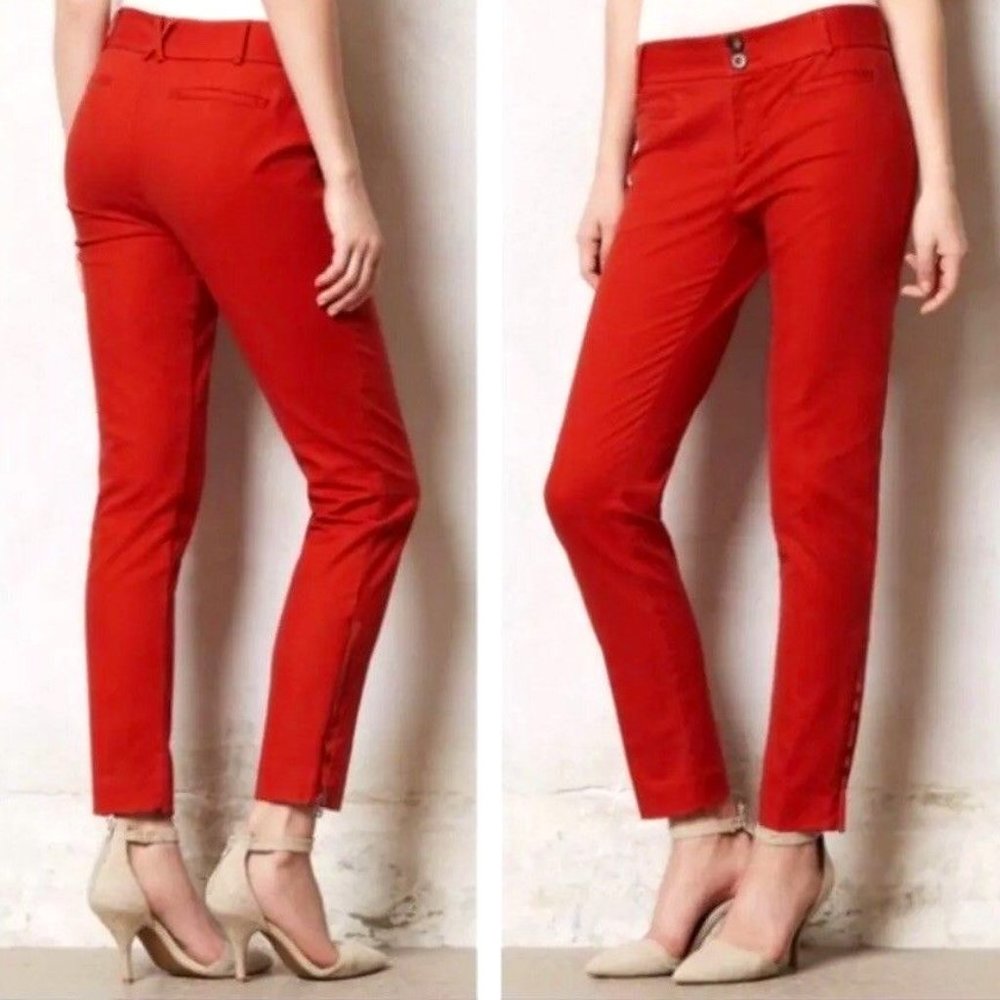 ANTHRO CARTONNIER Charlie Cropped Slim Pants